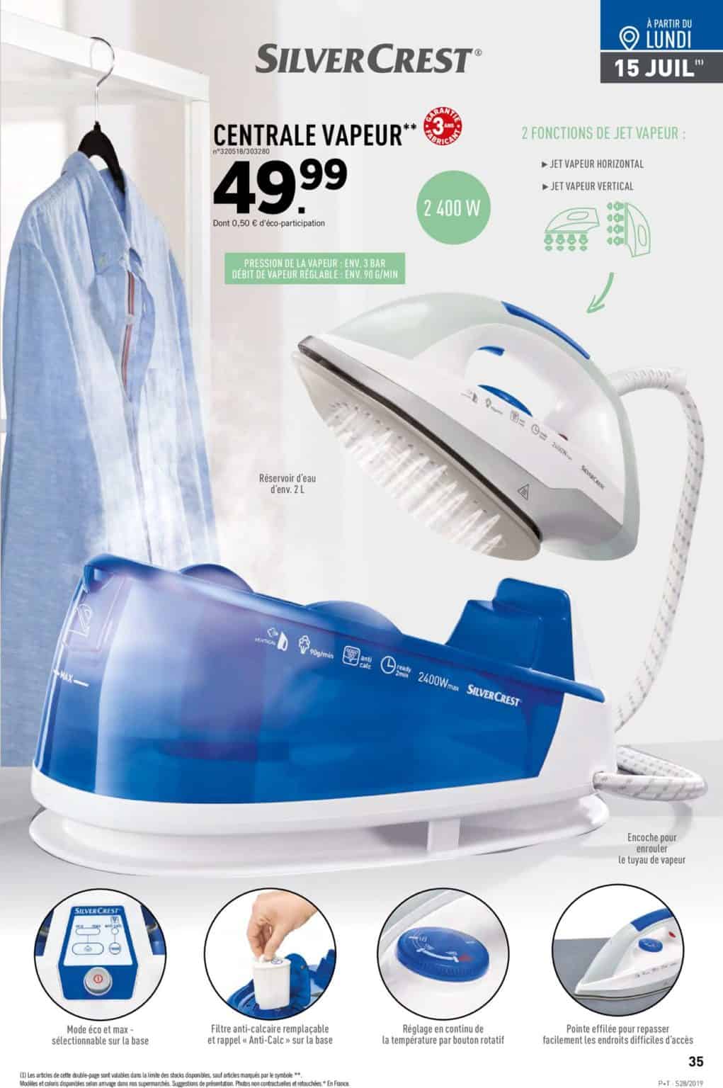 Centrale Vapeur Lidl 2022